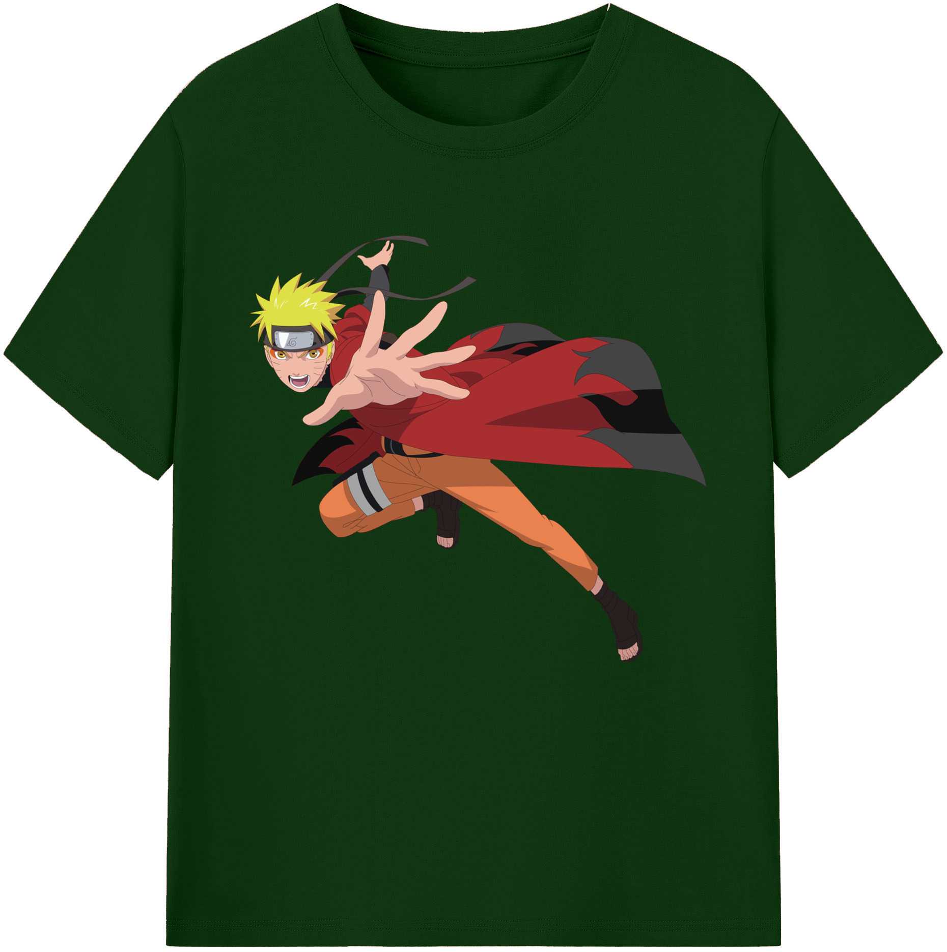 （画像用） NARUTO -ナルト- うずまき ナルト Uzumaki Naruto 綿100％半袖Tシャツ（フロントプリント）
